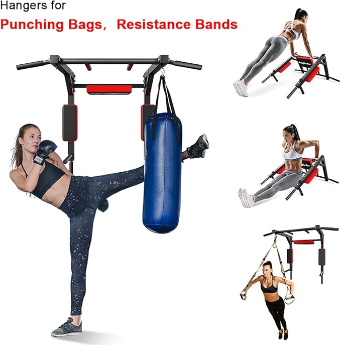 Multifunctional Wall Mounted Pull Up Bar Chin Up bar 440Lbs