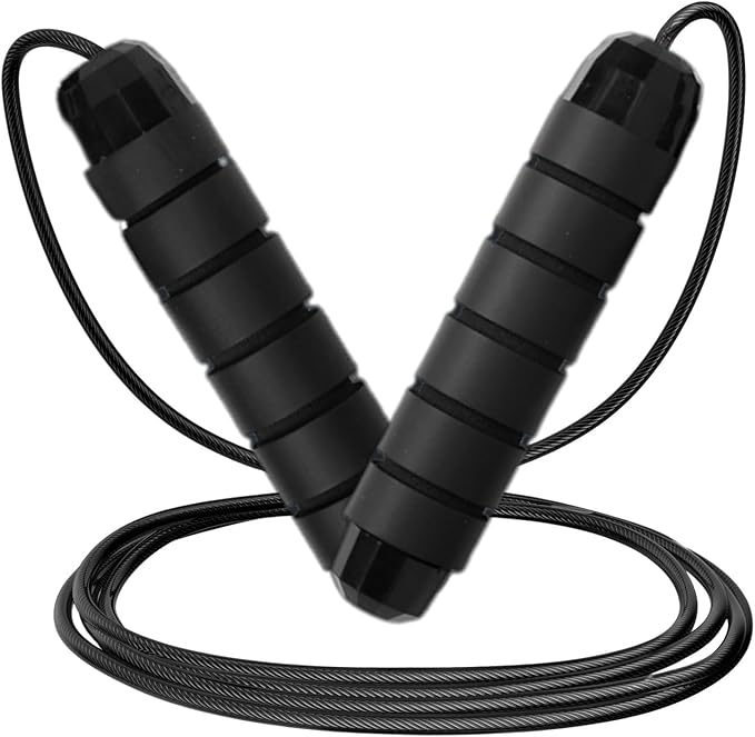 Adjustable Jump Rope for Workout - All-Purpose Exercise Jump Rope Kids & Adults Love with Tangle-Free, Comfortable Foam Handles - Best Slimming, Cardio & Endurance Training