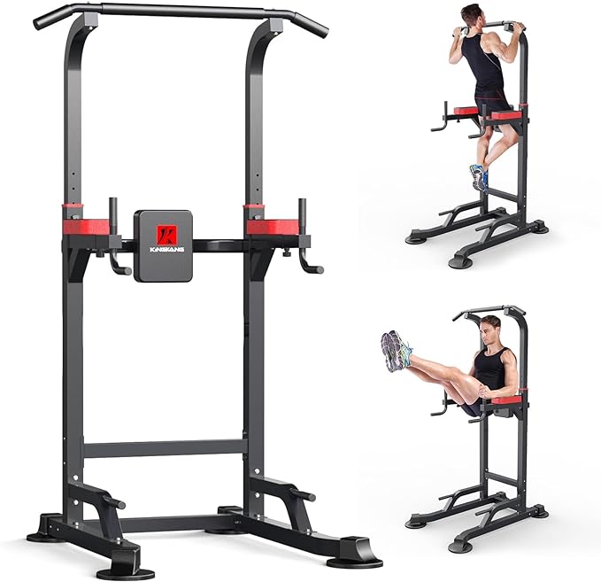 Power Tower Dip Station Workout equipment Pull up 450LBS