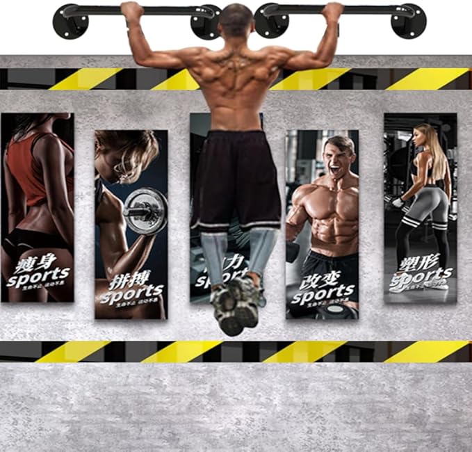 Wall mounted pull-up bar