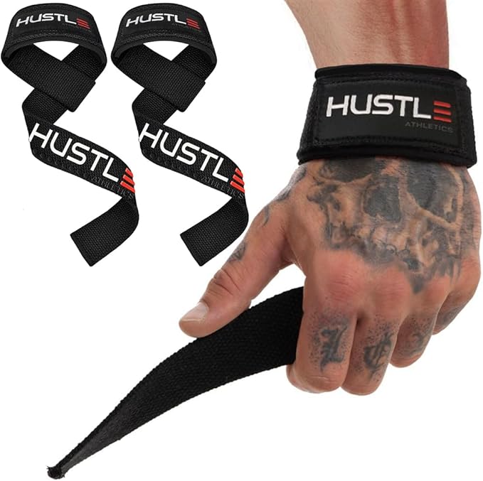 Lifting Straps for Weightlifting & Deadlifts – 21" Wrist Straps with Thick Neoprene Padding – Pro Heavy Duty Gym Wrist Wraps for Powerlifting, Bodybuilding & Strength Training for Men & Women