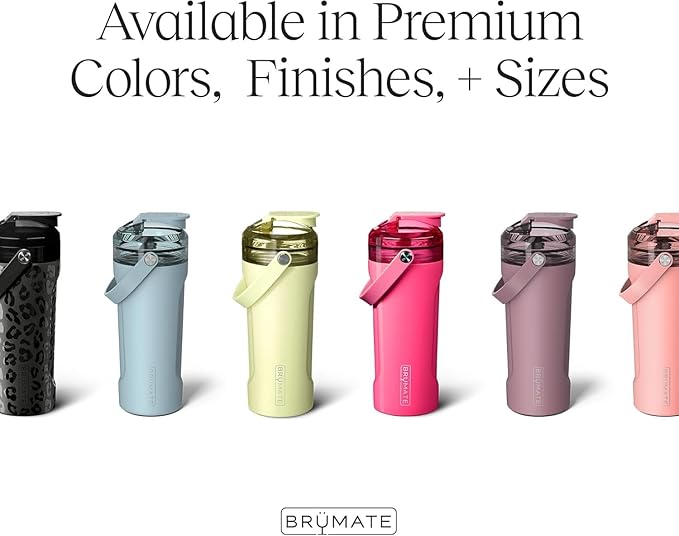 BrüMate MultiShaker Blender Shaker Bottle | 100% Leakproof Insulated Stainless Steel | Pre Workout and Protein Shaker Bottle for the Gym | 26oz (Kiwi)