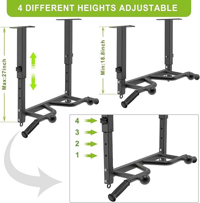 SELEWARE 24" Adjustable Ceiling Mounted Pull Up Bar