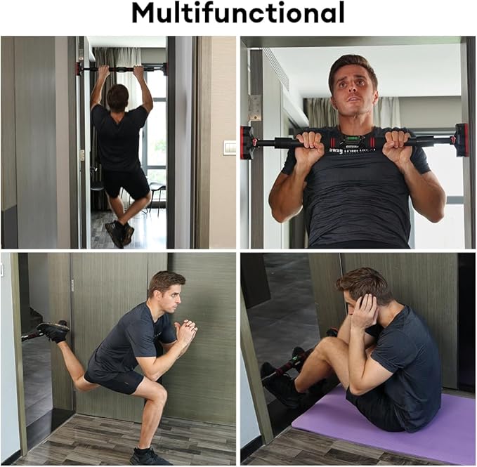 ONETWOFIT Pull Up Bar For Doorway 440Lbs
