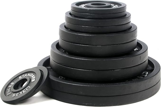 Signature Fitness Olympic Cast Iron Plate for Strength
