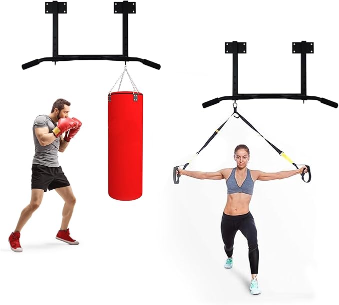 Wall Mounted Pull up Bar Multifunctional Chin up 440 Lbs…