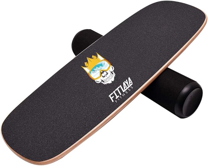 Fitlaya Fitness Balance Board Trainer Wooden Training Equipment for Fitness Workout, Hockey, Skateboarding, Surfing and Snowboarding