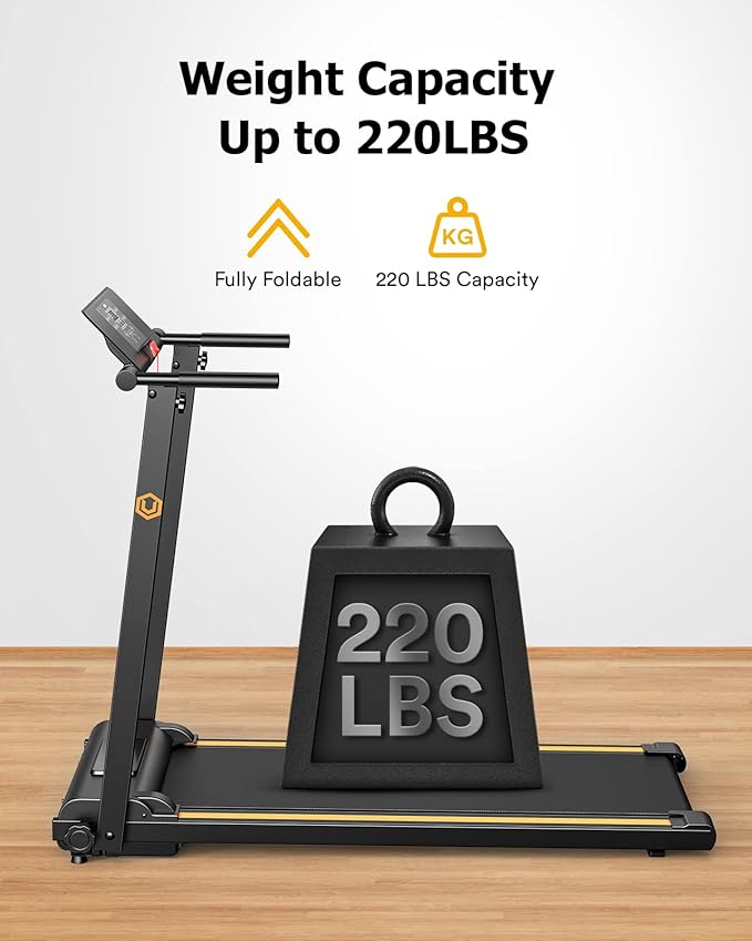 UREVO Walking Pad Treadmills for Home Office, Under Desk Compact Design Treadmill Portable Walking Pad Treadmill with Remote Control, LED Display
