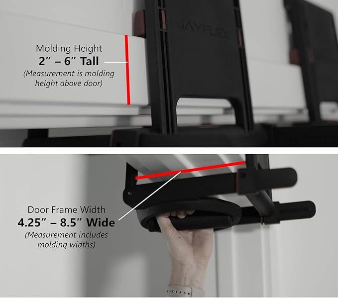 Jayflex Portable Door Frame Pull Up Bar RYZE 275 lbs