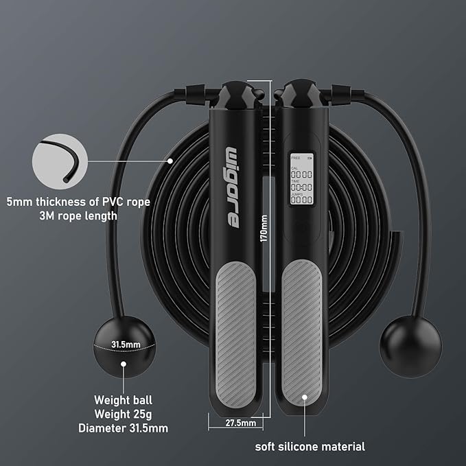 Jump Rope, Tangle free rapid speed jump ropes