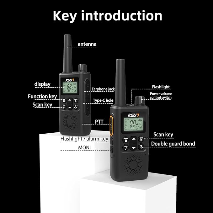1 Pack Walkie Talkies GZ30 Two-Way Trip(1 Pack)
