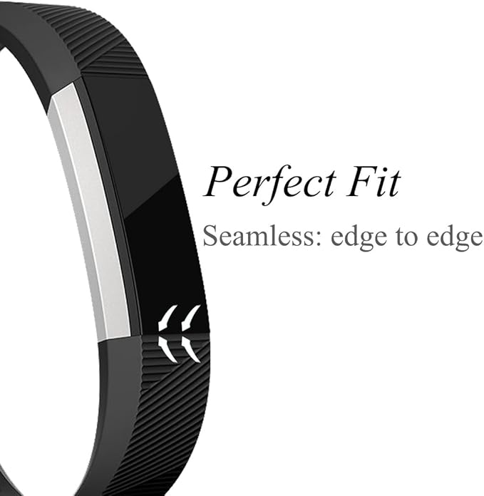 GEAK Bands Compatible with Fitbit Alta and Fitbit Alta HR, 3 Pack Soft Silicone Wristbands for Fitbit Alta HR Bands with Secure Metal Buckle for Men Women,Small Large