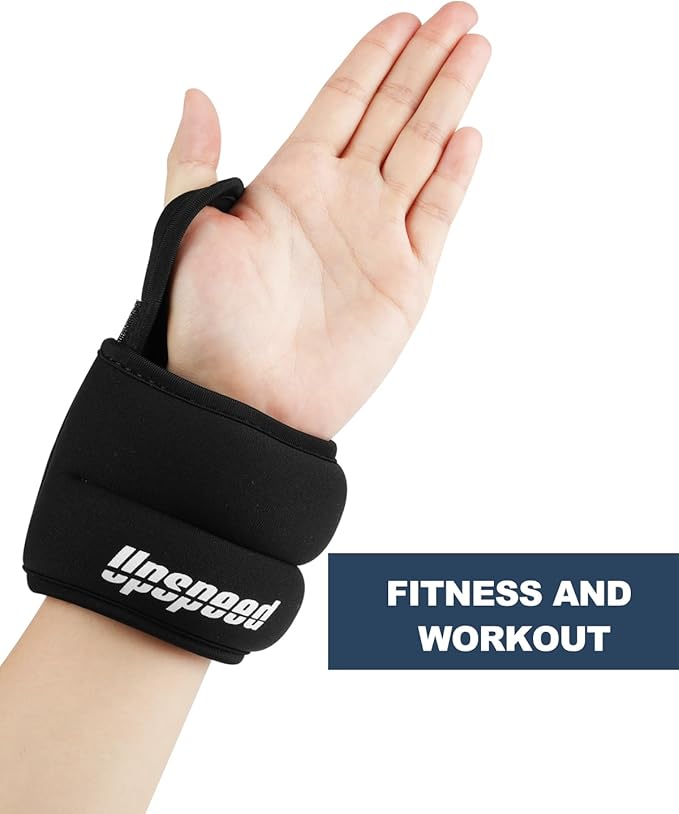 Wrist Weights with Thumb Loops Lock for Women Men, Set of 2, 0.5lb 1lb 2lbs Each, Arm Ankle Weights Set for Walking Running Aerobic Weightlifting Gymnastic Aerobic Jogging Training Cardio