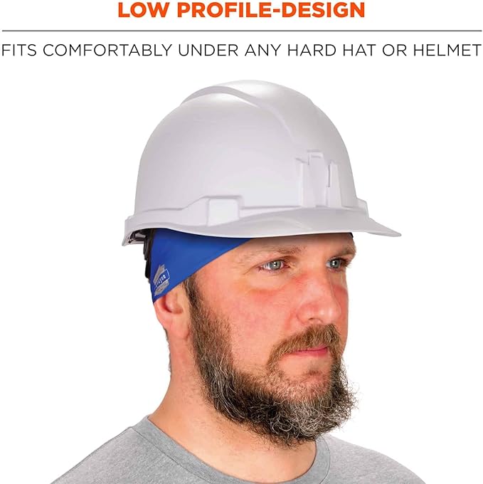 Ergodyne Chill-Its 6634 Cooling Headband, Sports Headbands for Men and Women, Moisture Wicking