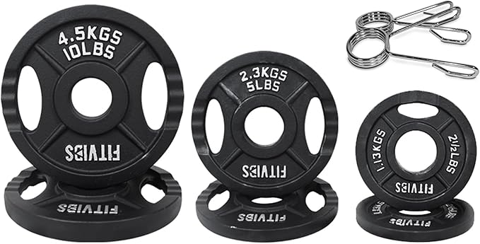 Signature Fitness Olympic Cast Iron Plate for Strength
