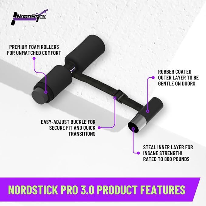 NordStick Nordic Hamstring Curl Strap - Original Nord 5 Second