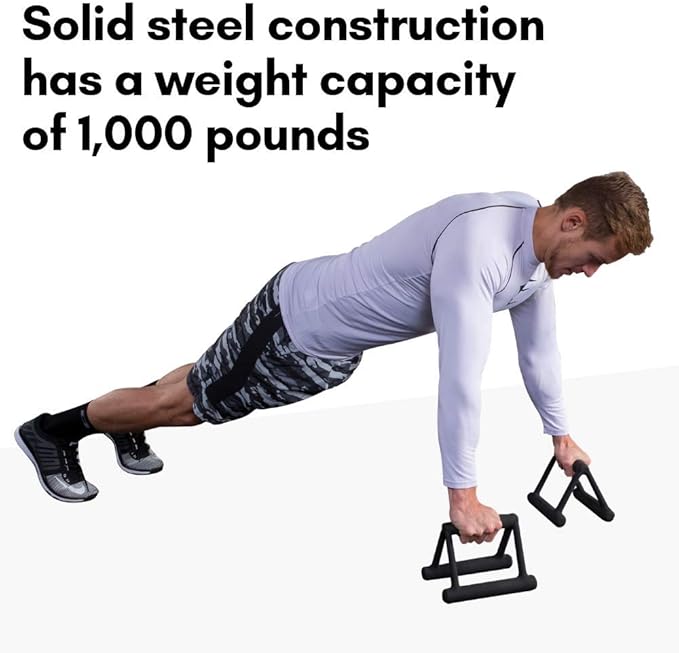 Body-Solid Tools Premium Push Up Bars - Steel 1000 lbs