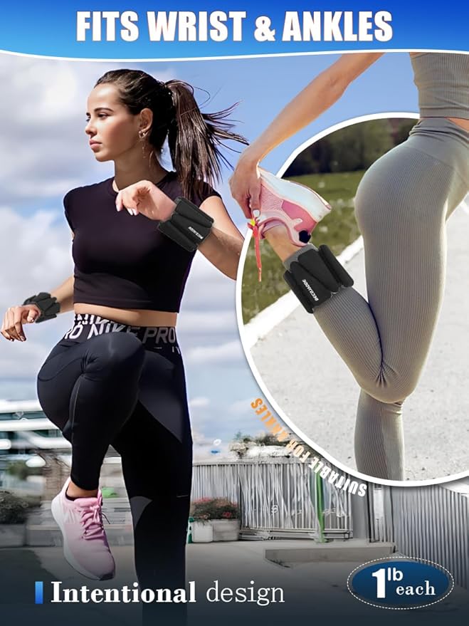 Wrist Ankle Weights Adjustable Training Intensity for Strength 2