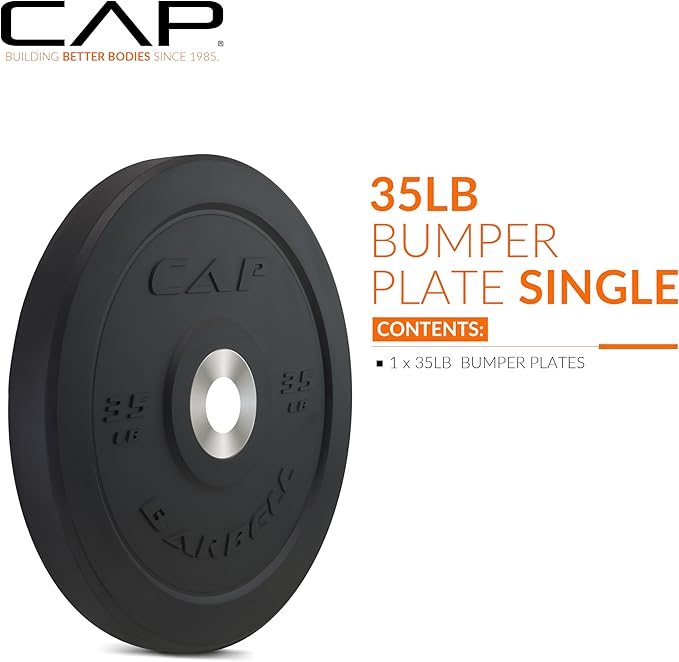 CAP Barbell Rubber Olympic Bumper Plate