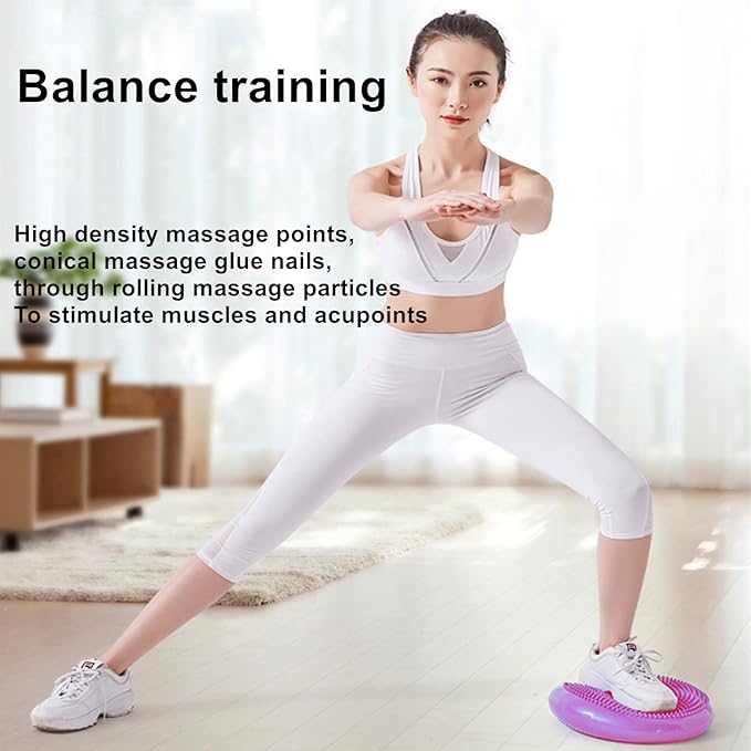 ATUERT Inflated Wobble Cushion - Wiggle Seat for Sensory Kids(Multiple Colors), Core Balance Disc (Extra Thick), Flexible Seating for All Age(Office & School & Home)