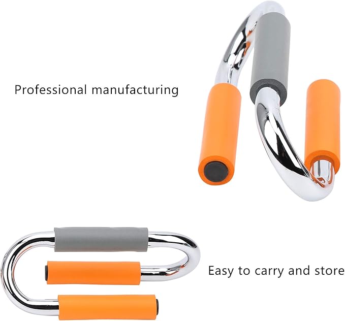 Push Up Bar Bracket, Stable and Strong S Shape Push Up Bar Bracket Suitable for Doing Push Ups At Home, Gym, Office, and Travel