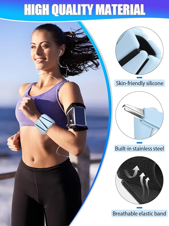 Wrist Ankle Weights Adjustable Training Intensity for Strength 2