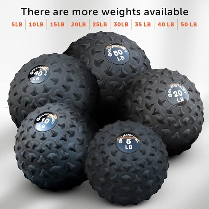 GYMENIST Weighted No Bounce Slam Ball Intensive Workout