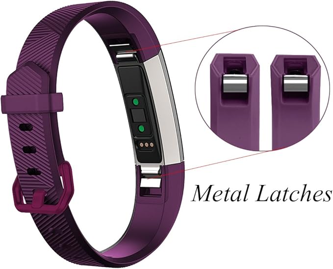 GEAK Bands Compatible with Fitbit Alta and Fitbit Alta HR, 3 Pack Soft Silicone Wristbands for Fitbit Alta HR Bands with Secure Metal Buckle for Men Women,Small Large