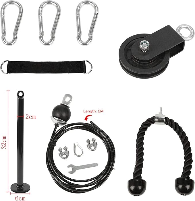 LAT Pull Down and Lift Weight Pulley System