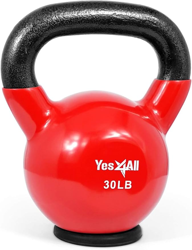 Yes4All Kettlebells Rubber Base (10-65 lbs)