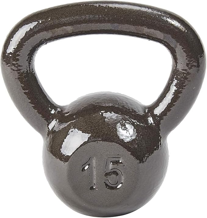 Cast Iron Kettlebell Weights for Home Gym, Heavy Duty Strength Training, Workout Equipment for HIIT, Functional Fitness