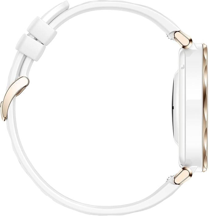 HUAWEI Watch GT 5 Pro 42 mm Smartwatch, Sharp-Edged Design, up to 7 Days Battery Life, Pro-Level Sports Watch, Health Tracking, Compatible with iOS and Android, White Fluroelastomer
