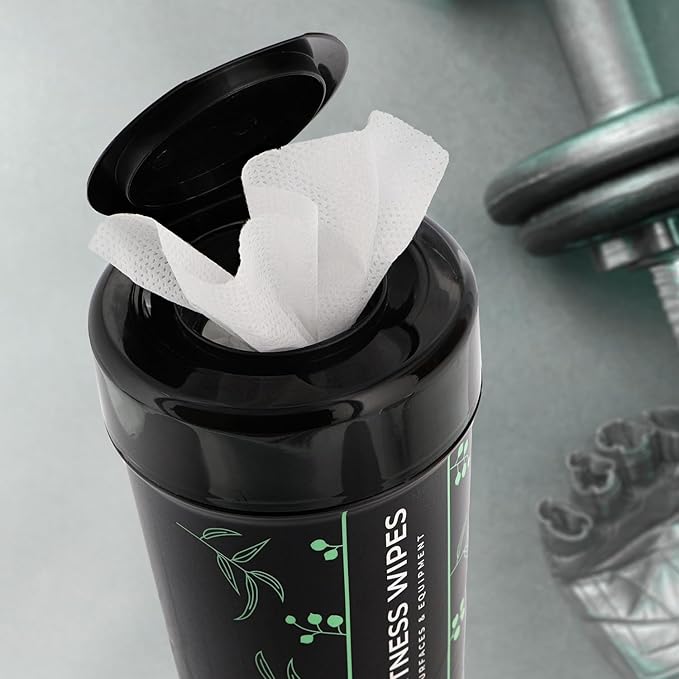 Wipex Natural Wipes for Fitness in Lemongrass & Eucalyptus 75 Count 4)
