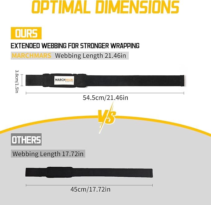 Lifting Straps, Gym Wrist Straps for Weightlifting, Neoprene Padded Cotton Weightlifting Strap for Bodybuilding, Powerlifting, Deadlifting and Strength Training - Men & Women