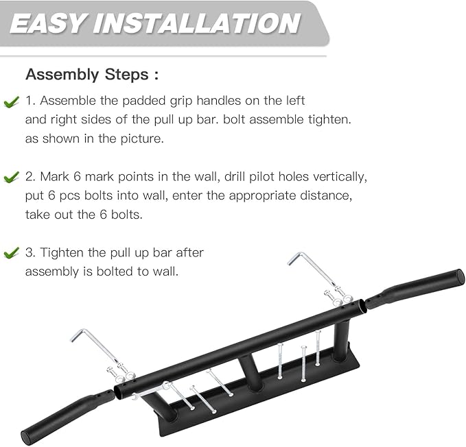 ATENTO Pull Up Bar 40'' Wide,