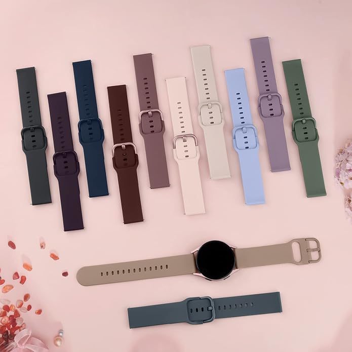 AK Band for Amazfit GTS 4 / GTS 4 Mini / GTS 3 / GTS 2 / GTS 2e / GTS 2 mini / GTS / GTR mini Bands, 20mm Soft Replacement Sport Strap for Amazfit Bip 3 / Bip 3 Pro / Bip U Pro / Bip / Bip Lite / Bip S / Bip S lite / Bip U Smart Watch Women Men