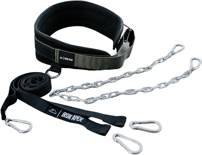 Weightlifting Dip Belt with Chain for Pullups and