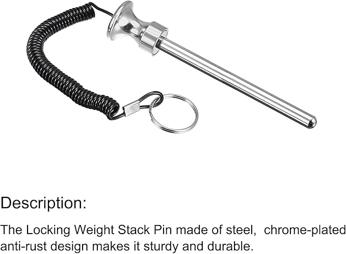 uxcell Weight Stack Pins with Pull Rope Magnetic