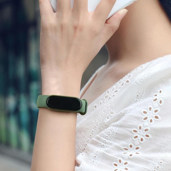 3 Pack Bands for Xiaomi Mi Band 4 & Mi Band 3 Strap, Soft Silicone Replacement Sport Bands Bracelet Strap for Xiaomi Mi Band 4 & 3 Fitness Tracker