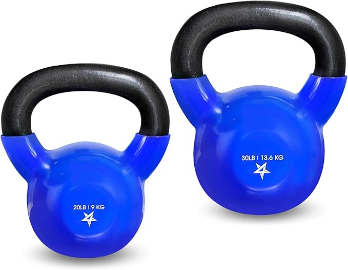 Yes4All Combo Kettlebells Vinyl Coated Weight Sets Great