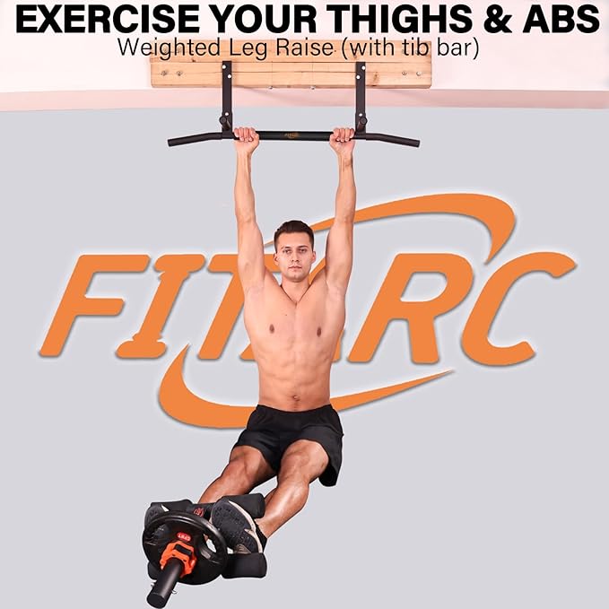 Fitarc Joist Mount Pull Up Bar, Chin Up Bar Ceiling Mount, Heavy Duty, Workout for Home Gym, 42 inch Wide -Patent Pending
