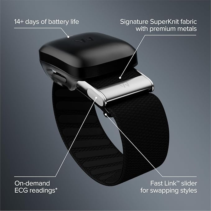 WHOOP Life – 12-Month Membership – MG Device – Health & Fitness Tracker – Blood Pressure Insights, Activity Tracking – ECG Software – 14+ Days Battery Life