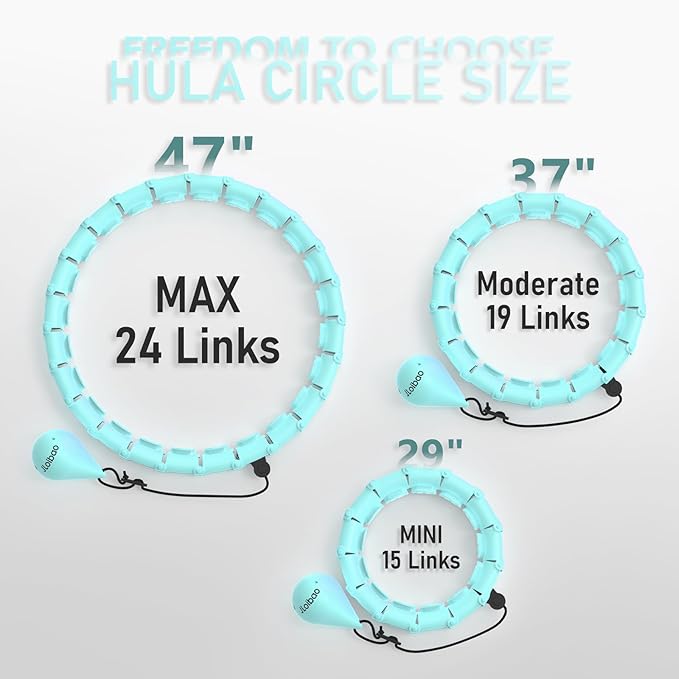 Weighted Hula Circle with 24 Links for Adults