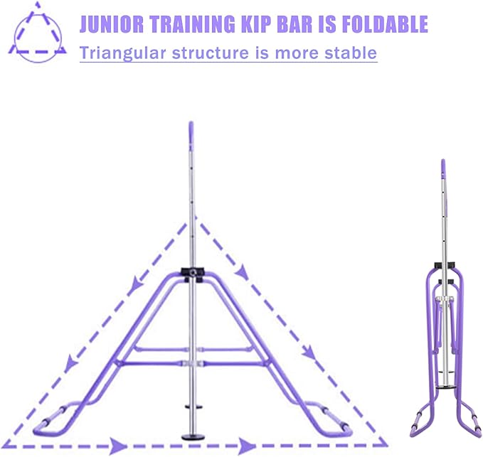 Gymnastics Bar for Home Expandable Adjustable Height Gymnastic