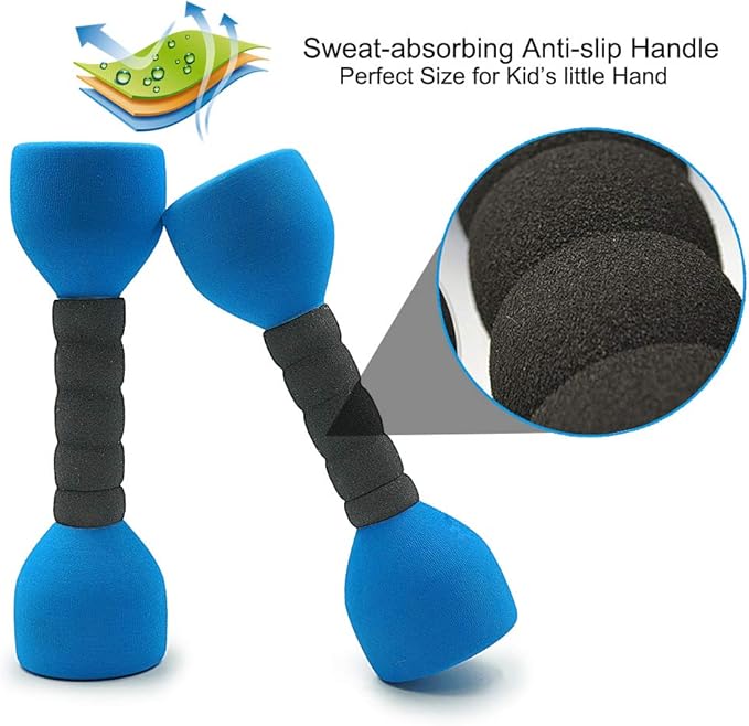 Aoneky Foam Covered Weights for Kids 3 to 6 Years 2 lbs