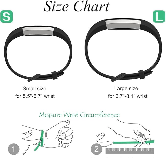 GEAK Bands Compatible with Fitbit Alta and Fitbit Alta HR, 3 Pack Soft Silicone Wristbands for Fitbit Alta HR Bands with Secure Metal Buckle for Men Women,Small Large