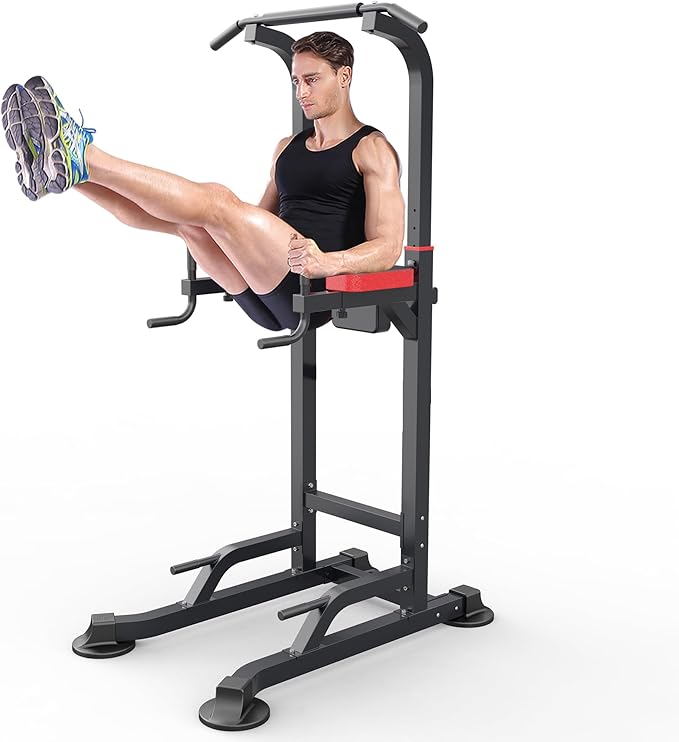 Power Tower Dip Station Workout equipment Pull up 450LBS