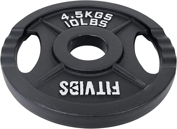 Signature Fitness Cast Iron Plate Weight Plate for Strength Training and Weightlifting, Standard or Olympic, Multiple Sizes