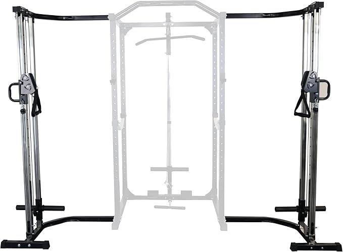 Signature Fitness Multi-Function Adjustable Power Cage with J-Hooks