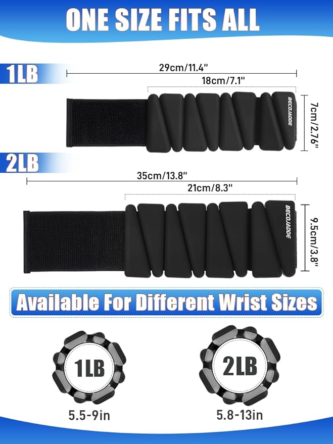 Wrist Ankle Weights Adjustable Training Intensity for Strength 2
